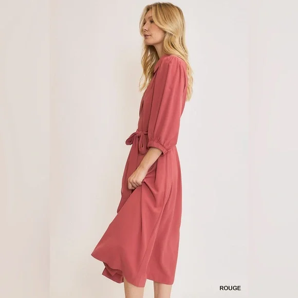 Umgee Rouge Midi Dress size medium New - Picture 3 of 4